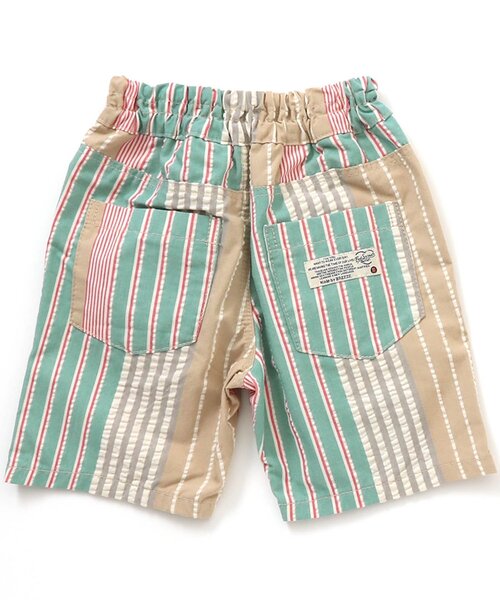 BREEZE（ブリーズ）の「もっとスズシーストライプパンツ 5分丈（その他パンツ・キッズ・ベージュ/ブルー/グリーン・120/130/150/90/110/100/140）」の10枚目の写真