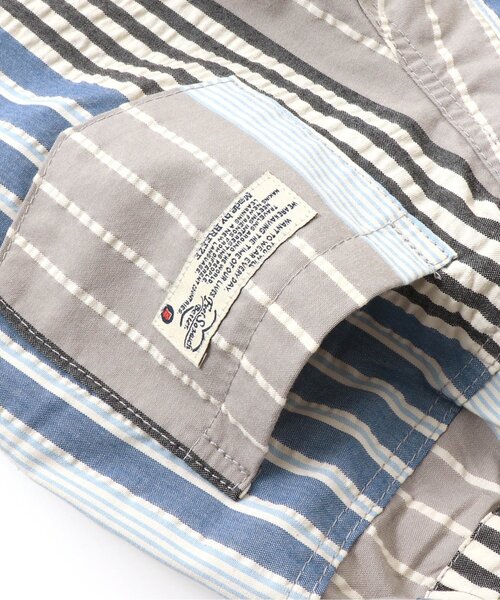 BREEZE（ブリーズ）の「もっとスズシーストライプパンツ 5分丈（その他パンツ・キッズ・ベージュ/ブルー/グリーン・120/130/150/90/110/100/140）」の14枚目の写真