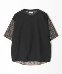TOMORROWLAND  | 【WEB限定】コットンジャージー ペイズリーシャツコンビ クルーネックTシャツ(Tシャツ/カットソー)
