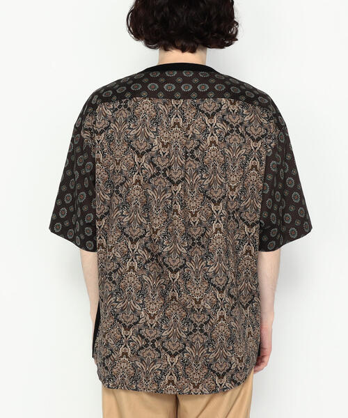 TOMORROWLAND （トゥモローランド）の「【WEB限定】コットンジャージー ペイズリーシャツコンビ クルーネックTシャツ（Tシャツ/カットソー・メンズ・ブラック系その他・S/M/L）」の6枚目の写真