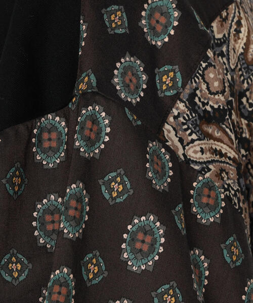 TOMORROWLAND （トゥモローランド）の「【WEB限定】コットンジャージー ペイズリーシャツコンビ クルーネックTシャツ（Tシャツ/カットソー・メンズ・ブラック系その他・S/M/L）」の7枚目の写真