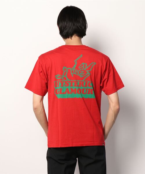 HYSTERIC GLAMOUR（ヒステリックグラマー）の「CHILLING TIME Tシャツ（Tシャツ/カットソー・メンズ・ホワイト/ブラック/レッド・SMALL/MEDIUM/LARGE/X-LARGE）」の6枚目の写真