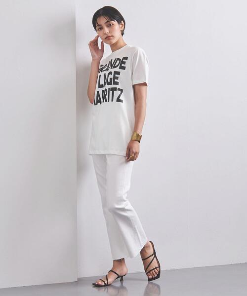 m's braque（エムズブラック）の「別注＜m's braque（エムズ ブラック）＞BIARRITZ Tシャツ◆（Tシャツ/カットソー・レディース・ホワイト・MEDIUM）」の6枚目の写真