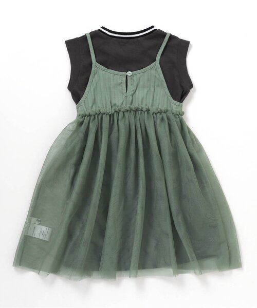 BREEZE(ブリーズ)の「チュールキャミワンピースセット(ワンピース・キッズ・オレンジ/ミント・120/110/90/80/140/130/100)」の10枚目の写真