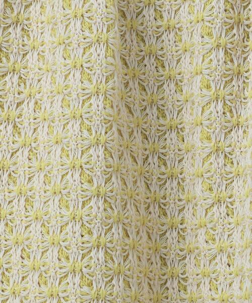 6(ROKU) ロク　JACQUARD KNIT グリーン イエロー 日本製 6(ROKU) ロク JACQUARD KNIT グリーン ベージュ FREE - メルカリ