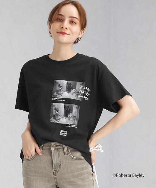 GOOD ROCK SPEED(グッドロックスピード)の「【別注】<GOOD ROCK SPEED> ROBERTA BAYLEY ショートスリーブ Tシャツ(Tシャツ/カットソー・レディース・オフホワイト/ブラック/ベージュ・FREE)」の2枚目の写真