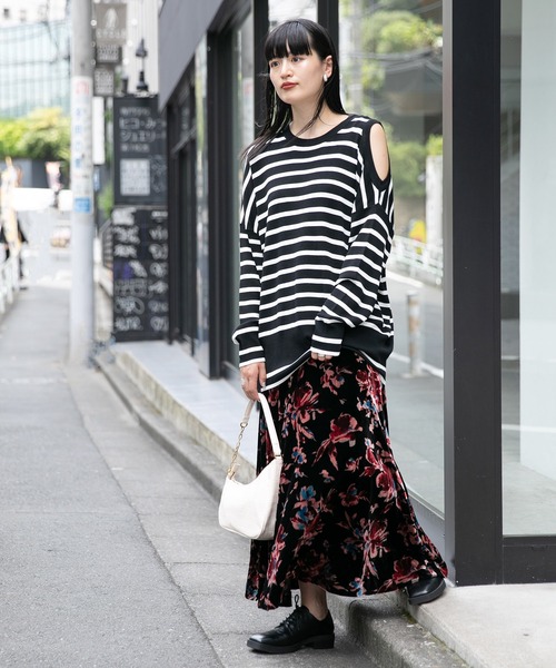 JEANASIS（ジーナシス）の「バッセンベロアスカート/959368（スカート・レディース・レッド系その他/ブラック系その他・FREE）」の16枚目の写真