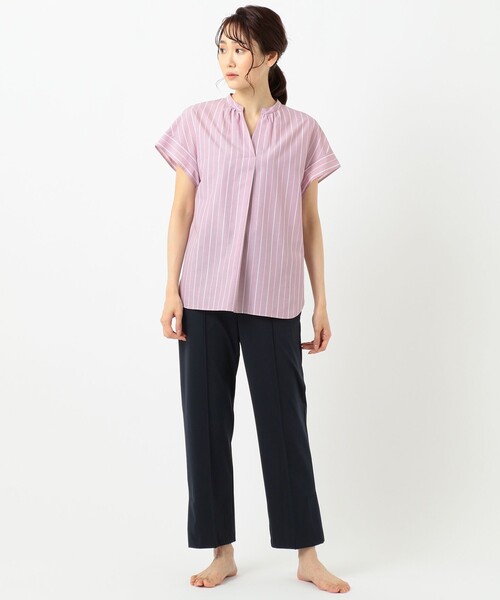 J.PRESS Ladies(J.プレス レディス)の「【WEB限定・UVケア・接触冷感】シャツ×パンツ ツインセット(セットアップ・レディース・ブルー系1/ライトグレー系1/ピンク系1/ホワイト系・XS)」の13枚目の写真