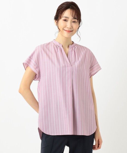 J.PRESS Ladies(J.プレス レディス)の「【WEB限定・UVケア・接触冷感】シャツ×パンツ ツインセット(セットアップ・レディース・ブルー系1/ライトグレー系1/ピンク系1/ホワイト系・XS)」の16枚目の写真