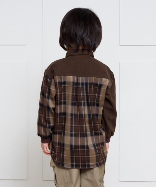 MAKE YOUR DAY(メイクユアデイ)の「ネルチェックシャツ■80~140cm(シャツ/ブラウス・キッズ・レッド/イエロー/マルチ・90/100/110/120/80/130/140)」の4枚目の写真