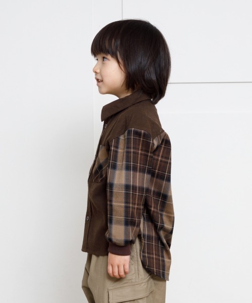 MAKE YOUR DAY(メイクユアデイ)の「ネルチェックシャツ■80~140cm(シャツ/ブラウス・キッズ・レッド/イエロー/マルチ・90/100/110/120/80/130/140)」の6枚目の写真