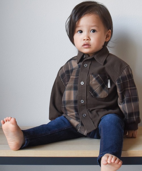 MAKE YOUR DAY(メイクユアデイ)の「ネルチェックシャツ■80~140cm(シャツ/ブラウス・キッズ・レッド/イエロー/マルチ・90/100/110/120/80/130/140)」の22枚目の写真