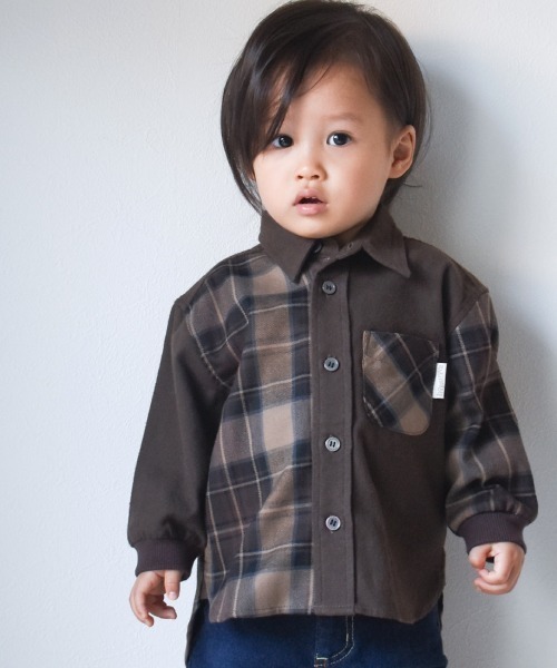MAKE YOUR DAY(メイクユアデイ)の「ネルチェックシャツ■80~140cm(シャツ/ブラウス・キッズ・レッド/イエロー/マルチ・90/100/110/120/80/130/140)」の21枚目の写真
