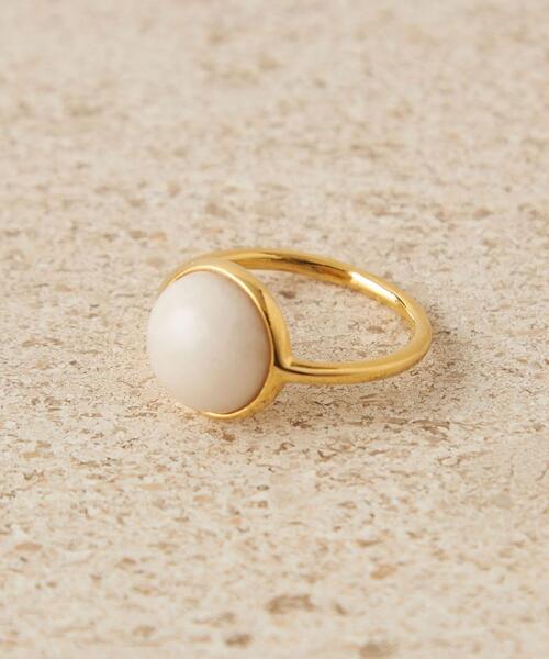 CITEN（シテン）の「＜CITEN（シテン）＞ワンストーン リング/指輪（リング・レディース・ダークグレー/オフホワイト・11）」の5枚目の写真