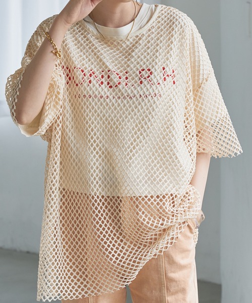 DISCOAT（ディスコート）の「デカメッシュプルオーバー（ニット/セーター・レディース・ホワイト系その他/グリーン/ブラック/モカ・FREE）」の17枚目の写真