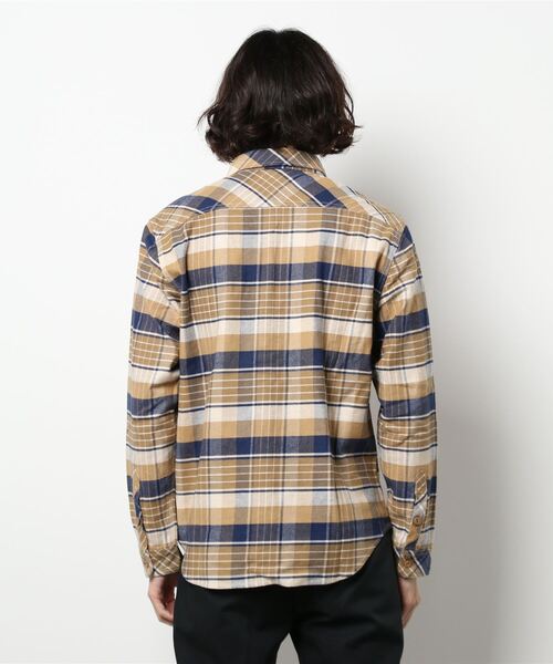 KRIFF MAYER（クリフメイヤー）の「ヘビーネルワークシャツ（シャツ/ブラウス・メンズ・ベージュ/ブラウン/レッド/カラフル・SMALL/MEDIUM/LARGE/X-LARGE）」の5枚目の写真