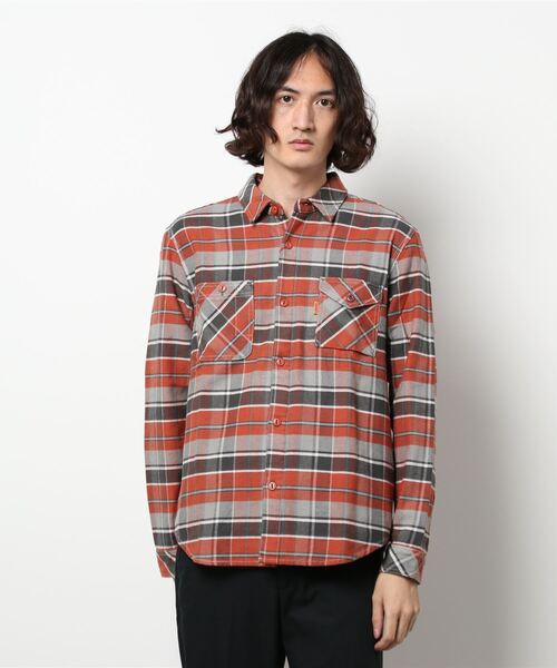 KRIFF MAYER（クリフメイヤー）の「ヘビーネルワークシャツ（シャツ/ブラウス・メンズ・ベージュ/ブラウン/レッド/カラフル・SMALL/MEDIUM/LARGE/X-LARGE）」の7枚目の写真