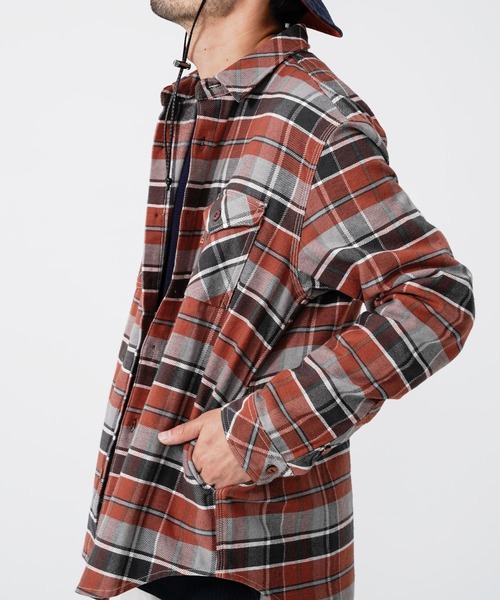 KRIFF MAYER（クリフメイヤー）の「ヘビーネルワークシャツ（シャツ/ブラウス・メンズ・ベージュ/ブラウン/レッド/カラフル・SMALL/MEDIUM/LARGE/X-LARGE）」の15枚目の写真