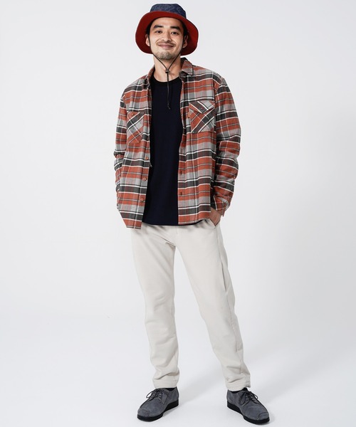 KRIFF MAYER（クリフメイヤー）の「ヘビーネルワークシャツ（シャツ/ブラウス・メンズ・ベージュ/ブラウン/レッド/カラフル・SMALL/MEDIUM/LARGE/X-LARGE）」の17枚目の写真