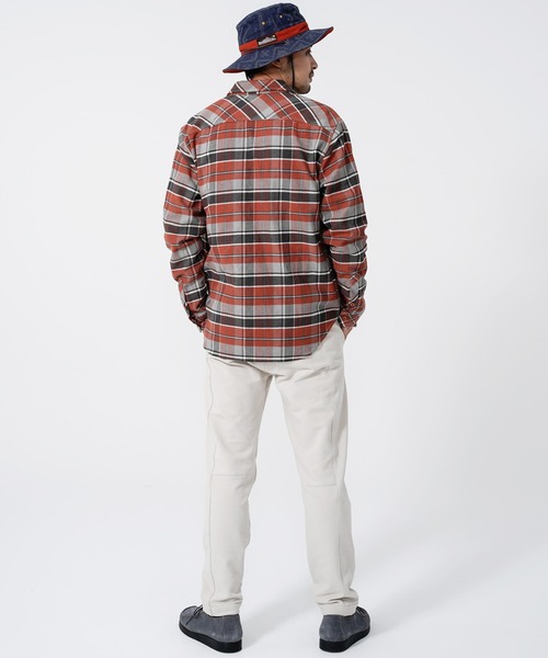 KRIFF MAYER（クリフメイヤー）の「ヘビーネルワークシャツ（シャツ/ブラウス・メンズ・ベージュ/ブラウン/レッド/カラフル・SMALL/MEDIUM/LARGE/X-LARGE）」の18枚目の写真