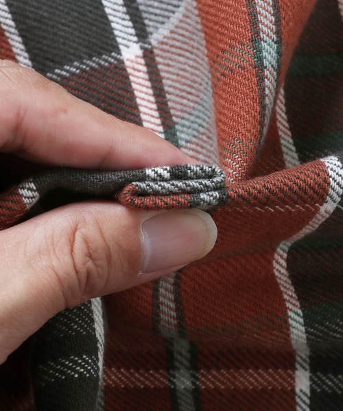 KRIFF MAYER（クリフメイヤー）の「ヘビーネルワークシャツ（シャツ/ブラウス・メンズ・ベージュ/ブラウン/レッド/カラフル・SMALL/MEDIUM/LARGE/X-LARGE）」の13枚目の写真