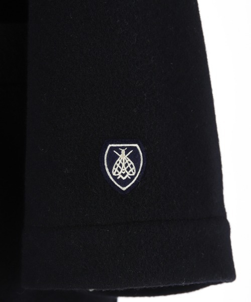 ORCIVAL（オーシバル）の「ORCIVAL/オーシバル　ライトモッサー ショールカラージャケット　SHAWL COLLAR JACKET LIGHT MOSSER #OR-A0068NLM（チェスターコート・レディース・ネイビー/オートミール・2）」の18枚目の写真