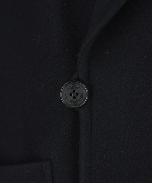 ORCIVAL（オーシバル）の「ORCIVAL/オーシバル　ライトモッサー ショールカラージャケット　SHAWL COLLAR JACKET LIGHT MOSSER #OR-A0068NLM（チェスターコート・レディース・ネイビー/オートミール・2）」の19枚目の写真