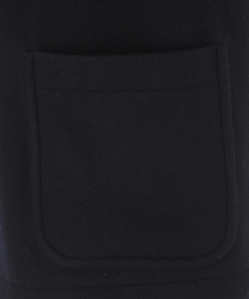 ORCIVAL（オーシバル）の「ORCIVAL/オーシバル　ライトモッサー ショールカラージャケット　SHAWL COLLAR JACKET LIGHT MOSSER #OR-A0068NLM（チェスターコート・レディース・ネイビー/オートミール・2）」の20枚目の写真