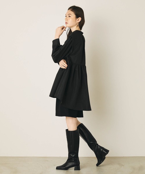 PURIL（ピュリル）の「【PURIL】ショルダータック　スタンドカラーチュニックブラウス（シャツ/ブラウス・レディース・ホワイト/ブラック/モカ・S/M）」の19枚目の写真