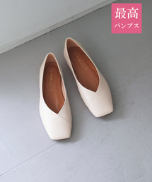 PICHE ABAHOUSE | 【最高パンプス/1cmヒール】美脚×快適 スクエアトゥフラットパンプス(パンプス)