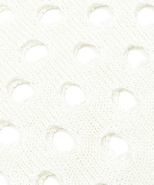 Figments（フィグメンツ）の「ホールカットアウトニット（ニット/セーター・レディース・ホワイト/カーキ・FREE）」の10枚目の写真