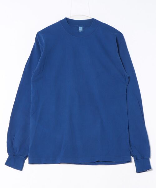LOS ANGELES APPAREL(ロサンゼルスアパレル)の「《LOS ANGELES APPAREL》LA APPAREL 6.5oz GARMENT DYED CREW L/S TEE - 6.5オンス ガーメントダイ クルーネックTシャツ長袖(Tシャツ/カットソー・メンズ・ブラック/グレー/グリーン/ゴールド/ホワイト/ネイビー/ブルー/オレンジ・X-LARGE/LARGE/MEDIUM/SMALL)」の6枚目の写真