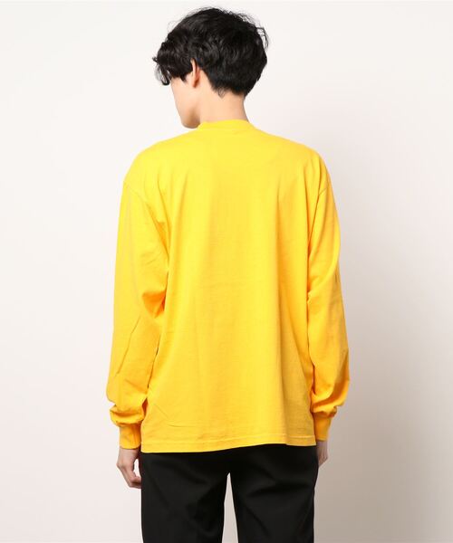 LOS ANGELES APPAREL(ロサンゼルスアパレル)の「《LOS ANGELES APPAREL》LA APPAREL 6.5oz GARMENT DYED CREW L/S TEE - 6.5オンス ガーメントダイ クルーネックTシャツ長袖(Tシャツ/カットソー・メンズ・ブラック/グレー/グリーン/ゴールド/ホワイト/ネイビー/ブルー/オレンジ・X-LARGE/LARGE/MEDIUM/SMALL)」の18枚目の写真