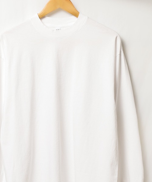 LOS ANGELES APPAREL(ロサンゼルスアパレル)の「《LOS ANGELES APPAREL》LA APPAREL 6.5oz GARMENT DYED CREW L/S TEE - 6.5オンス ガーメントダイ クルーネックTシャツ長袖(Tシャツ/カットソー・メンズ・ブラック/グレー/グリーン/ゴールド/ホワイト/ネイビー/ブルー/オレンジ・X-LARGE/LARGE/MEDIUM/SMALL)」の2枚目の写真