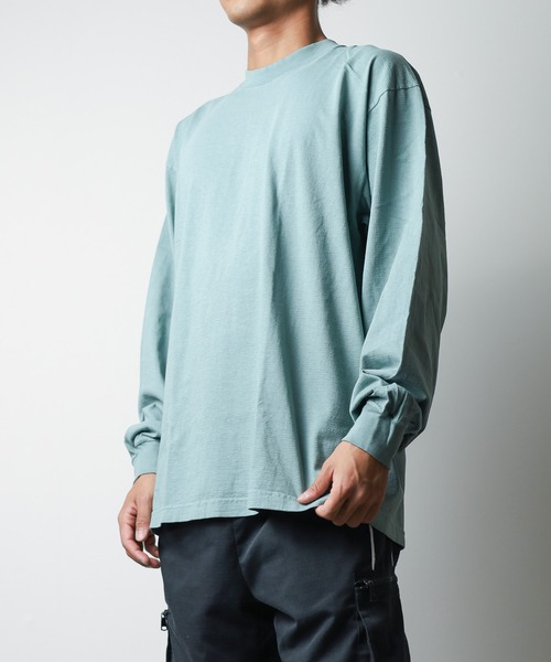 LOS ANGELES APPAREL(ロサンゼルスアパレル)の「《LOS ANGELES APPAREL》LA APPAREL 6.5oz GARMENT DYED CREW L/S TEE - 6.5オンス ガーメントダイ クルーネックTシャツ長袖(Tシャツ/カットソー・メンズ・ブラック/グレー/グリーン/ゴールド/ホワイト/ネイビー/ブルー/オレンジ・X-LARGE/LARGE/MEDIUM/SMALL)」の20枚目の写真