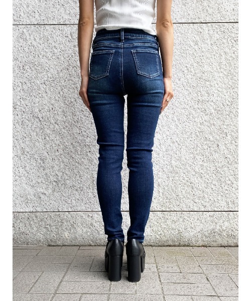 ENVYM（アンビー）の「ＪＵＳＴ ＷＡＩＳＴ ＳＫＩＮＮＹ ＰＴ（デニムパンツ・レディース・ブルー・S/XS/M）」の9枚目の写真