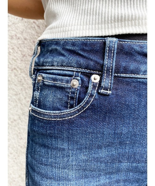 ENVYM（アンビー）の「ＪＵＳＴ ＷＡＩＳＴ ＳＫＩＮＮＹ ＰＴ（デニムパンツ・レディース・ブルー・S/XS/M）」の8枚目の写真