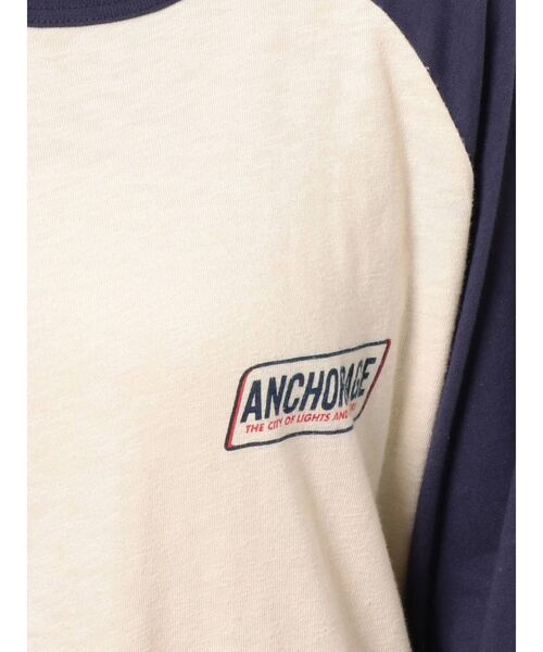 Ungrid(アングリッド)の「ラグランビッグロングスリーブTee(Tシャツ/カットソー・レディース・ネイビー/オフホワイト/グリーン・FREE)」の20枚目の写真