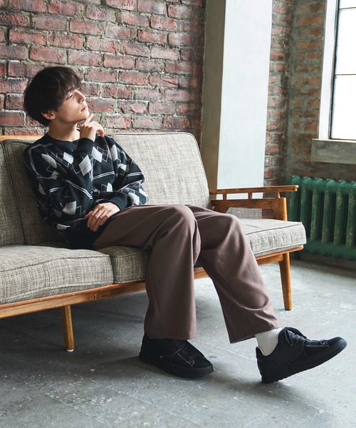 Alpinus(アルピナス)の「Alpinus - アーガイルニットプルオーバー(ニット/セーター・メンズ・ネイビー/グレー・MEDIUM/SMALL)」の13枚目の写真