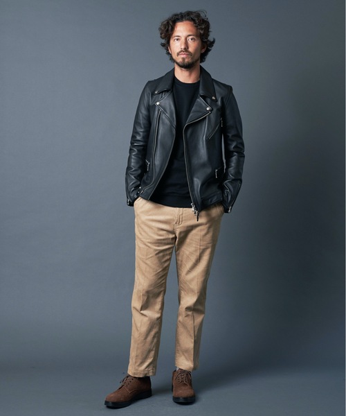 Magine（マージン）の「SHEEP LEATHER DIRECT SEMI VEGI W RIDERS JKT