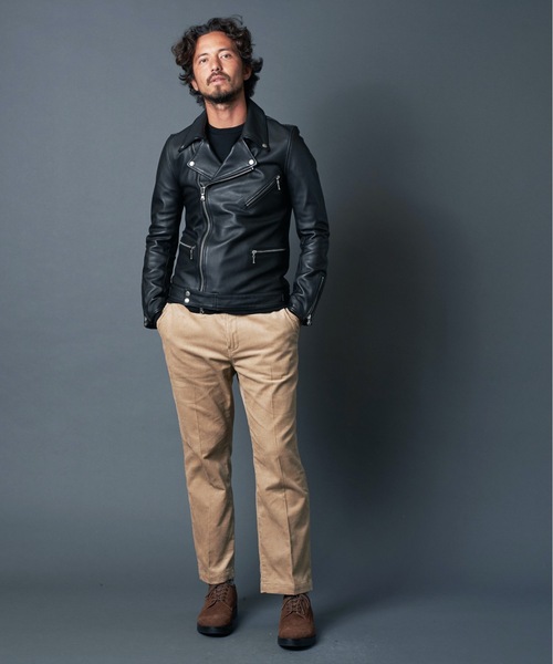 Magine（マージン）の「SHEEP LEATHER DIRECT SEMI VEGI W RIDERS JKT シープレザー Wライダース（ライダースジャケット・メンズ・ブラック・48/46/44）」の11枚目の写真