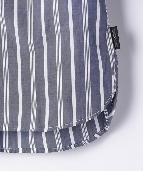 GROOVY COLORS（グルービーカラーズ）の「◆＜GROOVY COLORS(グルービーカラーズ)＞TJ ストライプ シャツジャケット 130cm-140cm（ブルゾン・キッズ・ネイビー・130cm/140cm）」の10枚目の写真