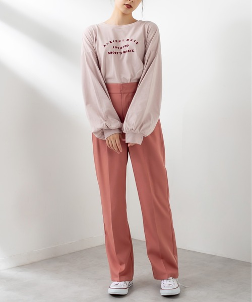 OLIVE des OLIVE（オリーブデオリーブ）の「今のキブン的にスラックスパンツ（スラックス・レディース・ブラック/ベージュ/ブラウン/ミント/テラコッタ・SMALL/MEDIUM）」の13枚目の写真