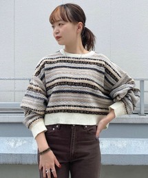 CIAOPANIC | 【WEB限定】フェアアイル柄ショートニット(ニット/セーター)