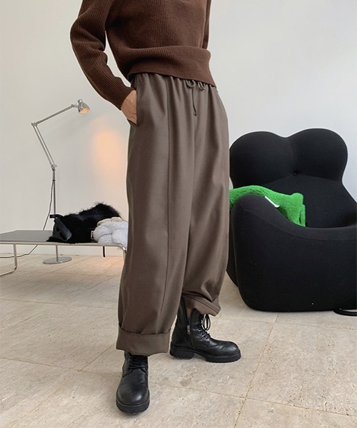 chuclla(チュクラ)の「【chuclla】【2021AW】 Wide volume casual pants chw21a062(その他パンツ・レディース・モスグリーン/モカ・FREE)」の8枚目の写真