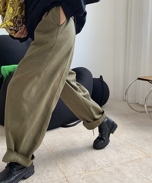 chuclla(チュクラ)の「【chuclla】【2021AW】 Wide volume casual pants chw21a062(その他パンツ・レディース・モスグリーン/モカ・FREE)」の18枚目の写真