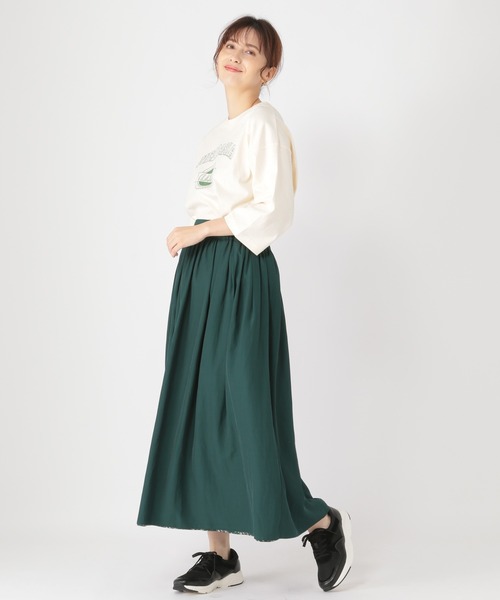 studio CLIP（スタディオクリップ）の「《みんつく企画》2WAYリバーシブルスカート（スカート・レディース・グリーン/ブラック/ブラウン・FREE）」の5枚目の写真