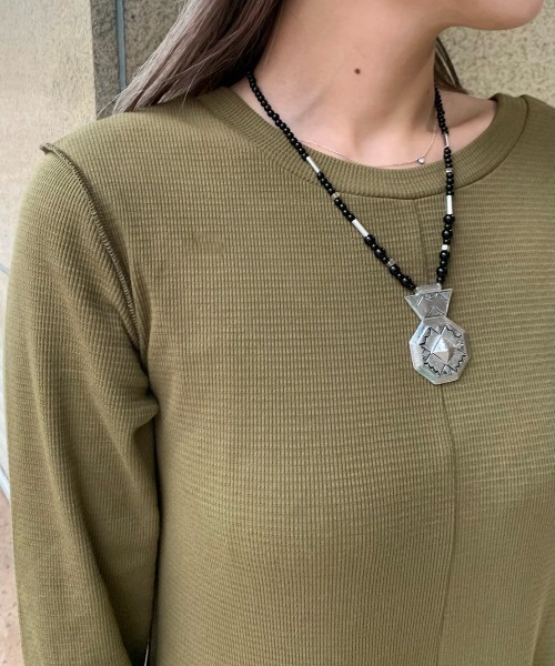 Kastane（カスタネ）の「サーマルフレア袖マキシワンピース（ワンピース・レディース・ブラウン/カーキ・FREE）」の8枚目の写真