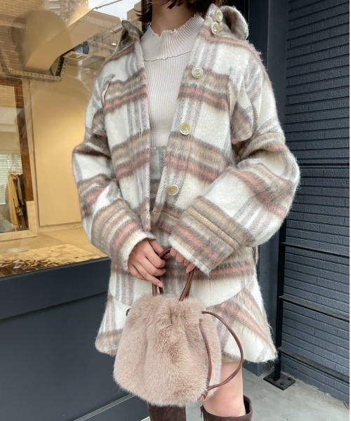 DEICY（デイシー）の「シャギーチェックミニスカート（スカート）」 - WEAR