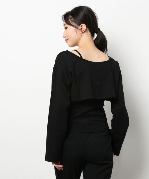 ANDGEEBEE（アンジービー）の「リボンアンサンブル（アンサンブル・レディース・ブラック×ブラック/ブラック×ホワイト・MEDIUM）」の6枚目の写真